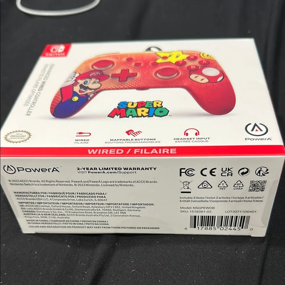 Super Mario Wired Controller (Nintendo Switch)